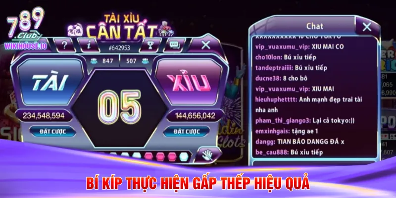 Chiến Thuật Gấp Thếp Tài Xỉu Tại Cổng Game 789Club 3 Bí kíp thực hiện gấp thếp hiệu quả
